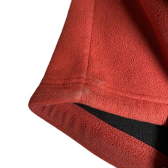 Timberland Full Zip Fleece Jacket Men's Size L Burnt Orange High Neck Zip Pocket - Picture 14 of 16